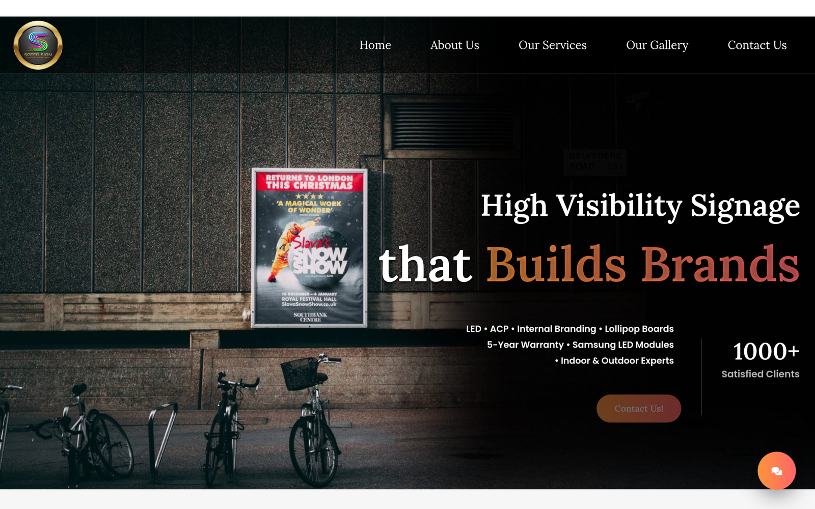 Chennai LED Signboard website screenshot